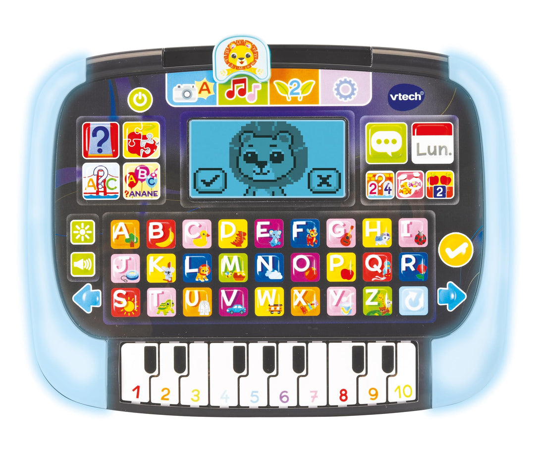 VTech Bit Smart Tablet, Lern-Tablet für Kinder mit Hintergrundbeleuchtung, ABC-Tastatur und 10 Klavi