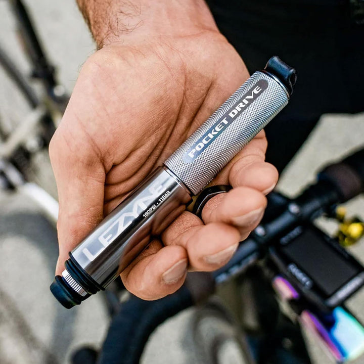 Lezyne Pocket Drive Handpumpe 14 cm Lite Grey, 14 cm Lite Grey