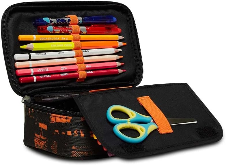 Seven Quick Case, Federmäppchen, Mäppchen, Mehrfarbig, Federtasche für Schreibwaren, Etui mit Stifte