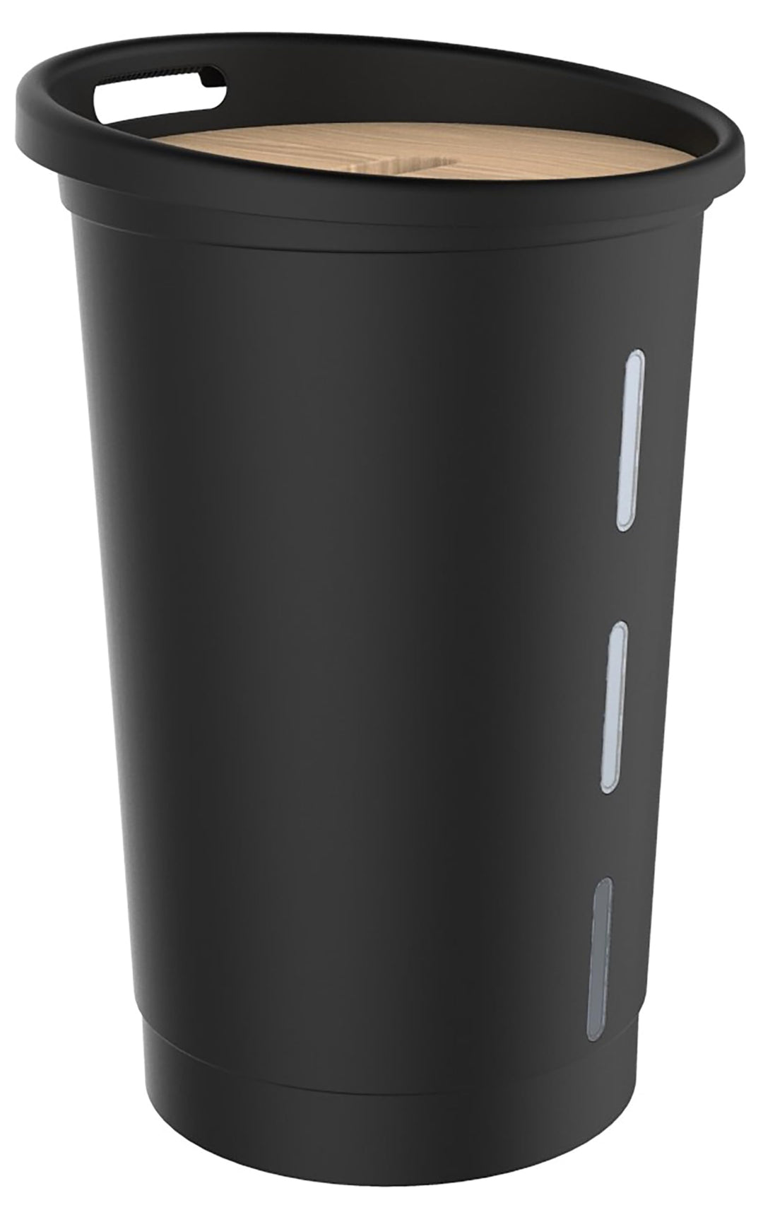 EDA - Jura Montania Pelletbox mit Rollen 38 l – für 25 kg Pellets – Schwarz, 010478 NO, Ø 39,7 x 60,