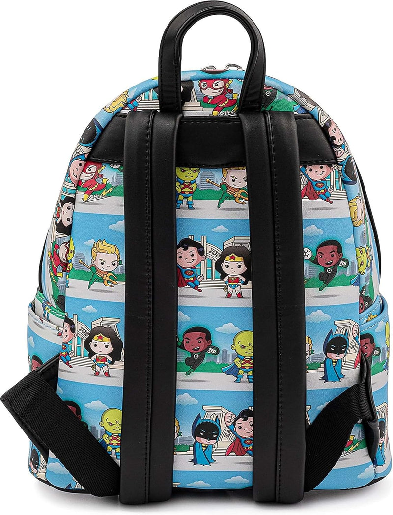 Loungefly DC Superheroes Chibi Lineup Mini Rucksack Einheitsgrösse, Einheitsgrösse