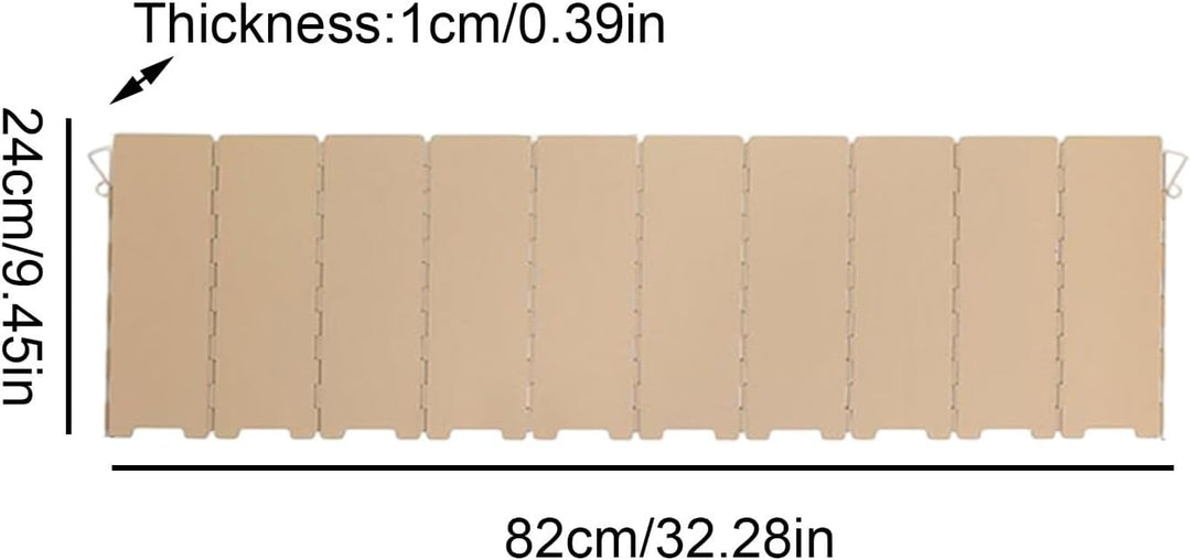 Campingkocher Windschutzscheibe – Faltbarer 10-Panel-Metall-Herd-Windschutz, Camping-Zubehör mit Auf