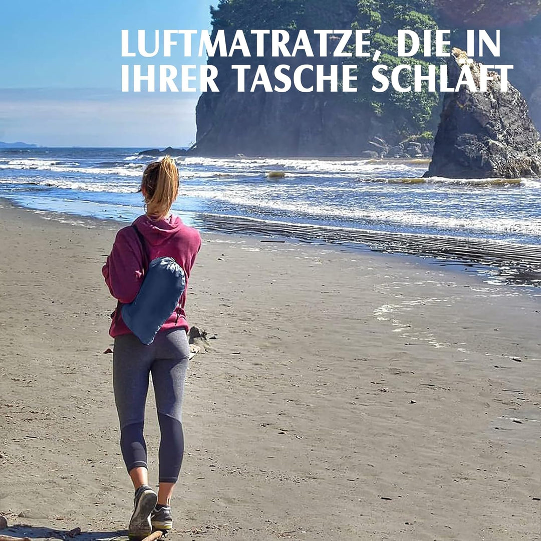 AngLink Luftsofa 2022, Neuer Kissenentwurf, wasserdichtes, aufblasbares Air Lounger mit 2 Lufteinlas