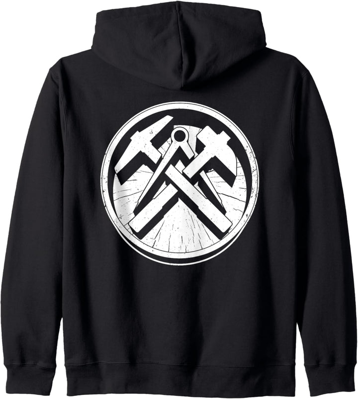 Dachdecker Zunft Zeichen Logo Kapuzenjacke