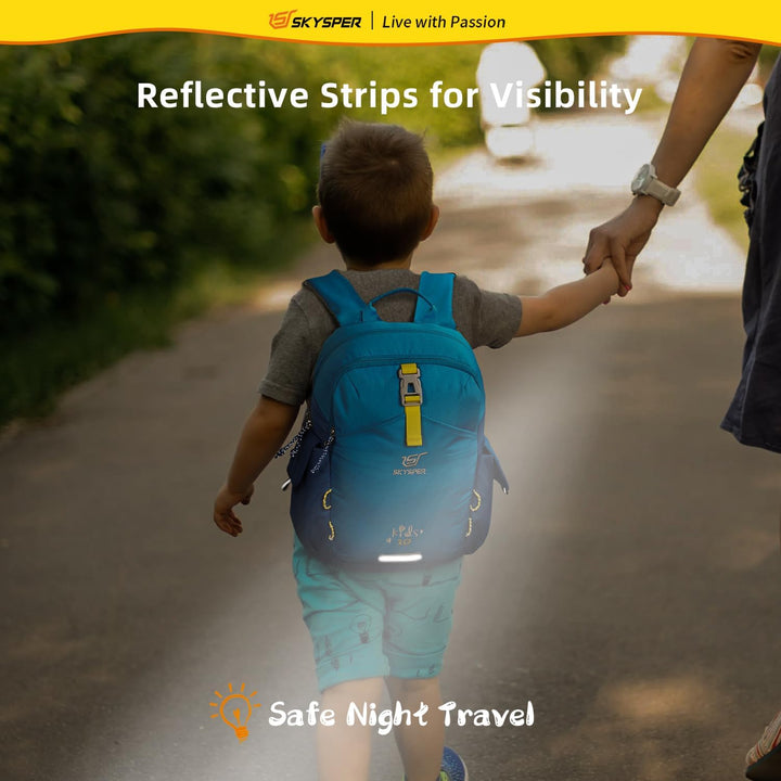 SKYSPER Kinderrucksack 10L Rucksack Jungen & Mädchen für 3-8 Jährige, komfortabler Wanderrucksack Ki