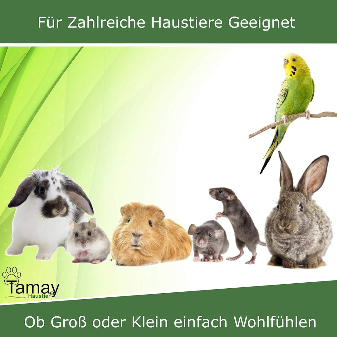 Tamay Nagermatten aus 100% Hanf, 100 x 50cm I Premium Nagerteppich als staubfreie Käfig Bodenbeckung