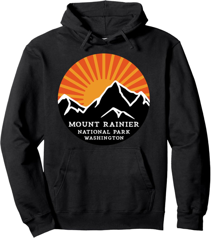 Mount Rainier Nationalpark Washington Sunset Mountains Pullover Hoodie