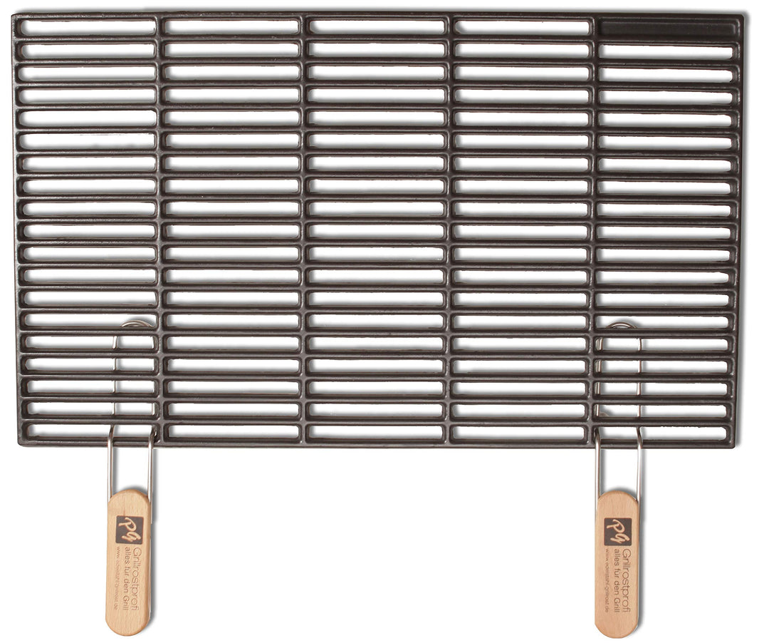 Grillrostprofi Gusseisen-Grillrost 67 x 40 cm mit abnehmbaren Handgriffen von Ihrmen