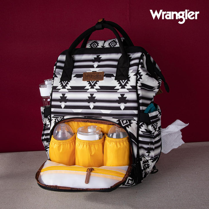 Montana West Wrangler Wickeltasche, Rucksack, Aztekenmuster, Reiserucksack, Geldbörsen, Western-Mult