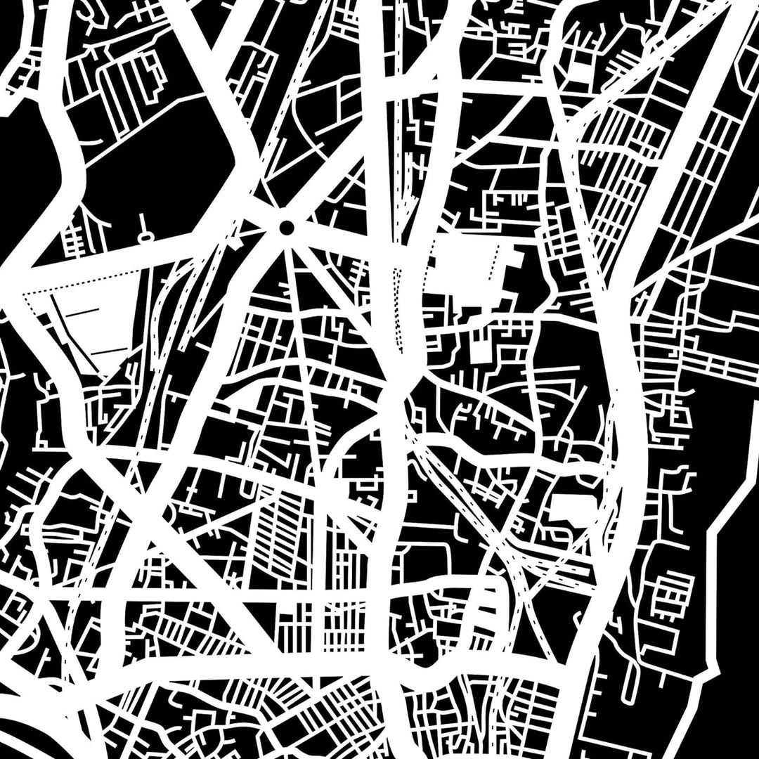 Mumbai Papierschnitt Karte Weiss 30x30 cm Papierkunst, Mumbai