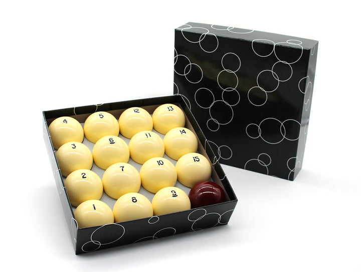 Billard Kugelset Billardkugeln Premium, Russische Pyramide, 68mm, Gelbe/Rote Breakkugel Roter Breakb