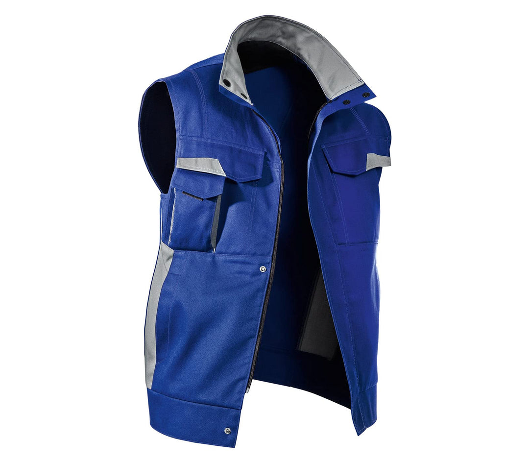 KÜBLER Workwear KÜBLER VITA mix Arbeitsweste Kornblumenblau/mittelgrau Kornblumenblau/mittelgrau 3XL