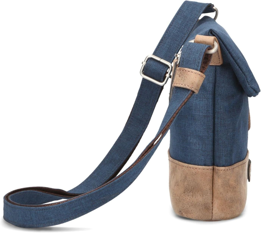 Zwei Damen Rolltop-Handtasche Olli OT6 Umhängetasche 2/4 Liter klassische Crossbody Bag wasserabweis