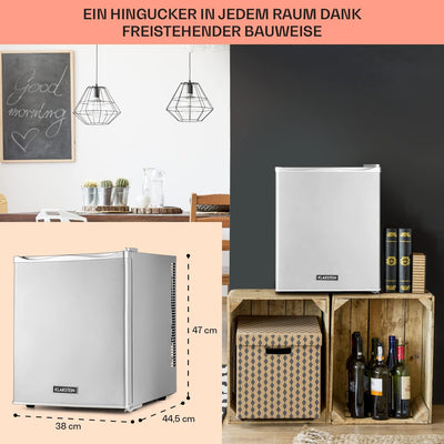 Klarstein Mini Kühlschrank für Zimmer, 30L Mini-Kühlschrank für Getränke & Kosmetik, Kleine Minibar,