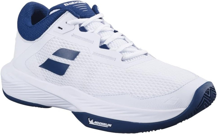 Babolat Herren SFX 4 Cly Tennisschuhe Sandplatzschuh Weiss-Dunkelblau Eu Neu 41 EU, 41 EU