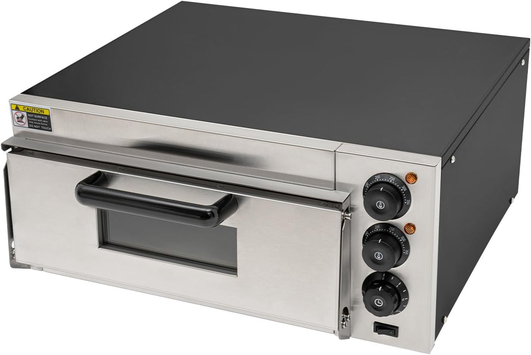 Pizzaofen für den Innenbereich, elektrischer 2000W Pizzaofen für die Arbeitsplatte, modernes Design,