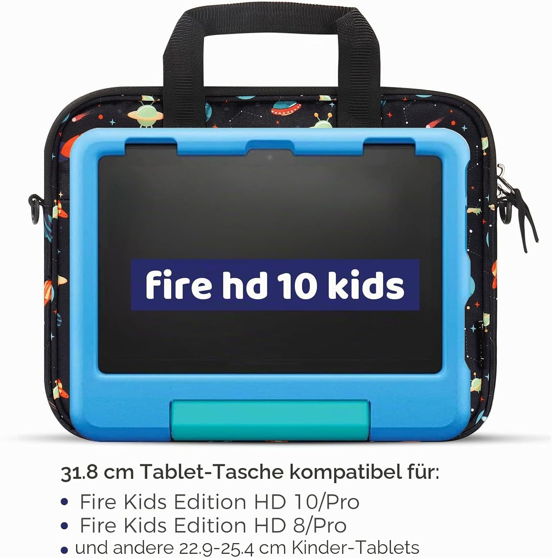 Choco Mocha 12.5 Zoll Kinder Tablet Tasche, Tablet Tasche Hülle für Fire HD 10 8, Fire 10 8 iPad, Ki