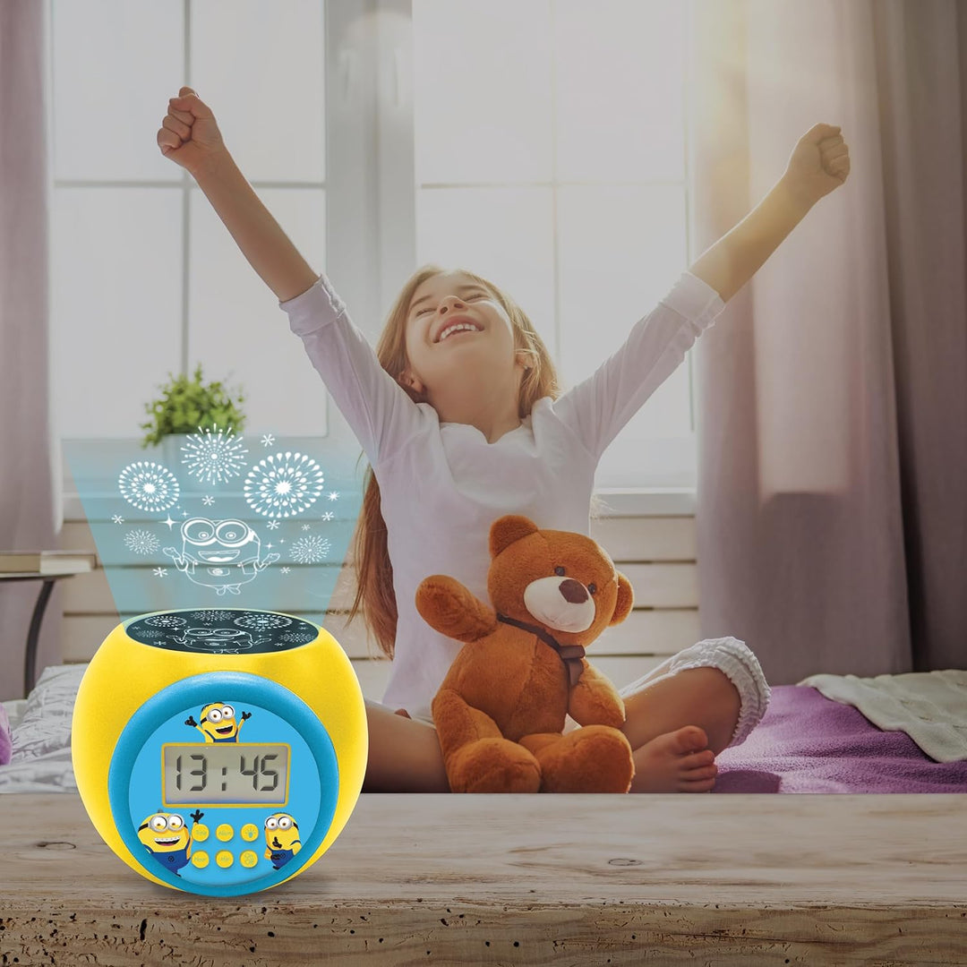 Lexibook, Ich - Einfach unverbesserlich Minions, Projektionswecker mit Schlummerfunktion und Weckfun