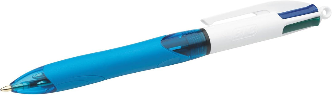 BIC 8899301 4 Colour Grip Kugelschreiber 3 Stück farblich sortiert & 4 Farben Kugelschreiber Set 4 C
