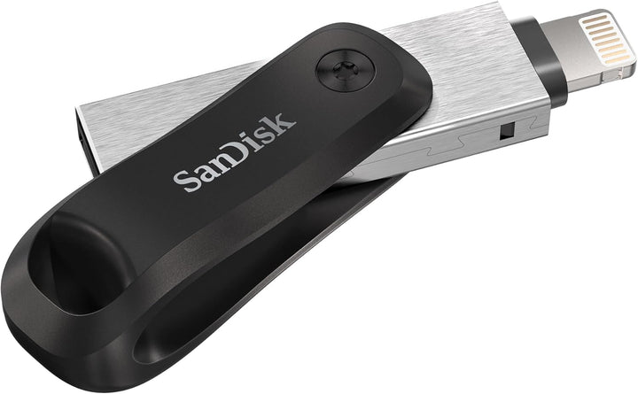 SanDisk iXpand Go Flash-Laufwerk iPhone Speicher 128 GB (iPad kompatibel, automatisches Backup, Schl