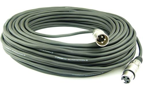 Adam Hall Cables 2 Stück K3MMF1000 Mikrofonkabel XLR female auf XLR male DMX Audio Kabel 3 pol polig