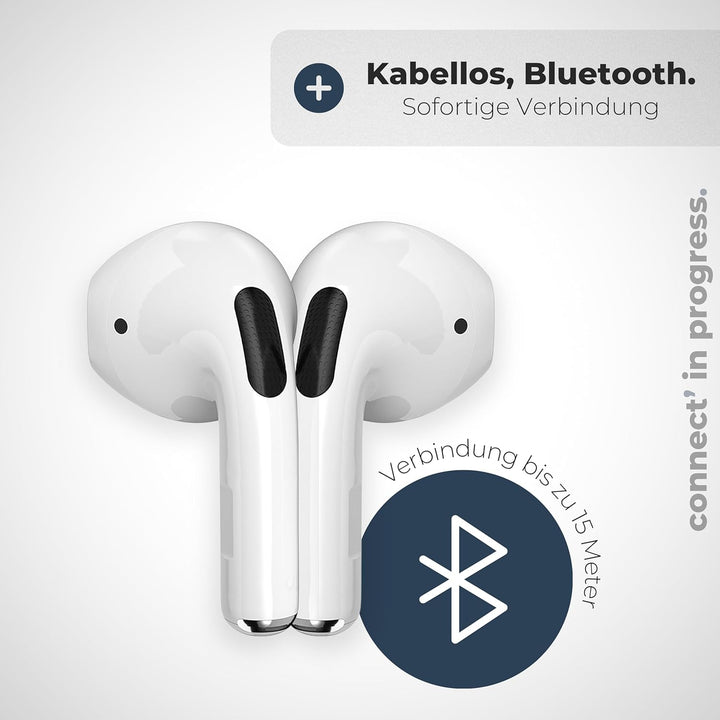 APM Bluetooth Kopfhörer, Kabellos, Ladecase, Drahtloser Kopfhörer, Stereo-Sound, Bluetooth Ohrhörer,