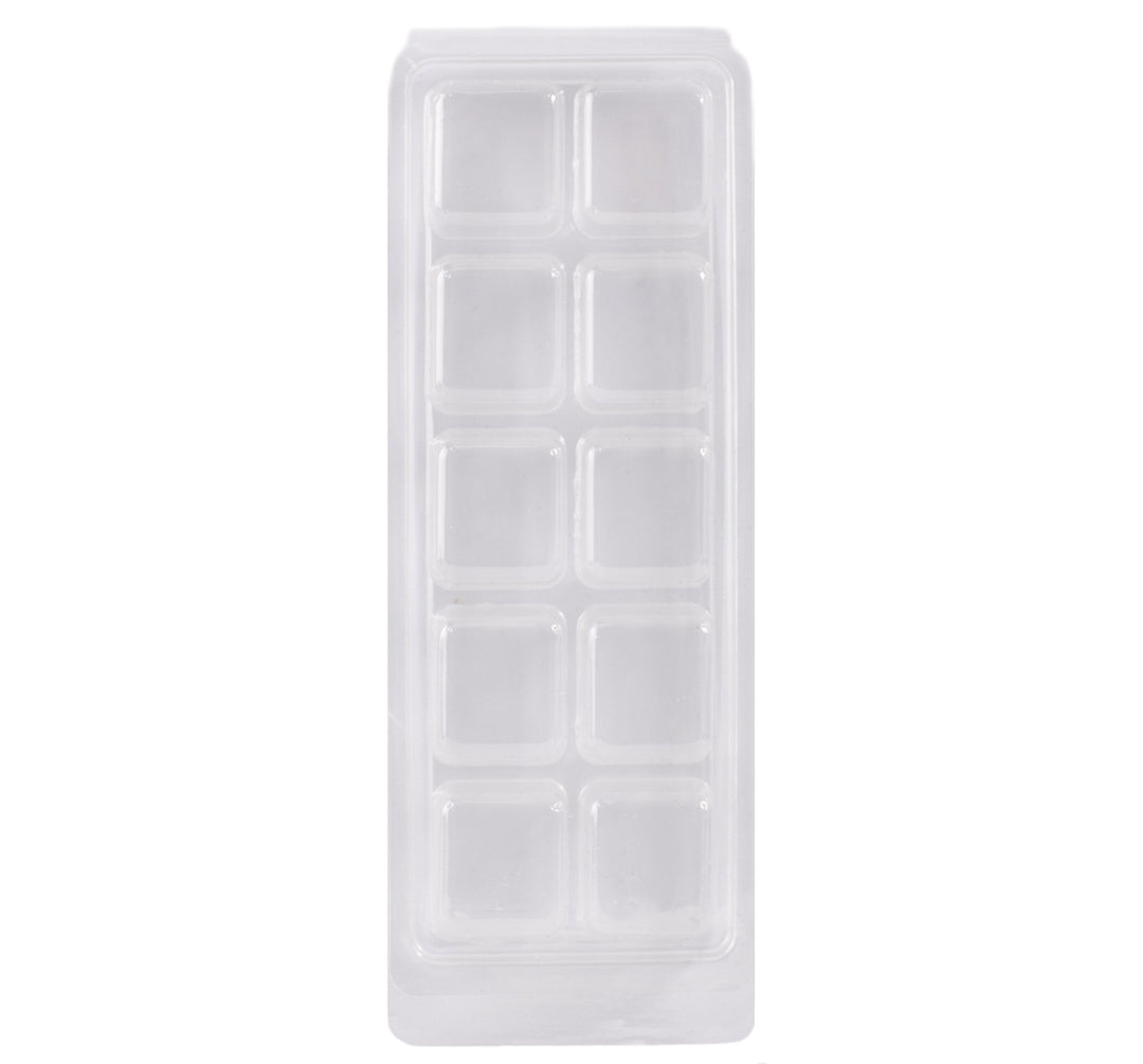 World Of Moulds Welt der Formen 100 Stück 10-Cavity Wachs-Tart Clamshell Schimmel, PVC, 21,2 x 15,8 