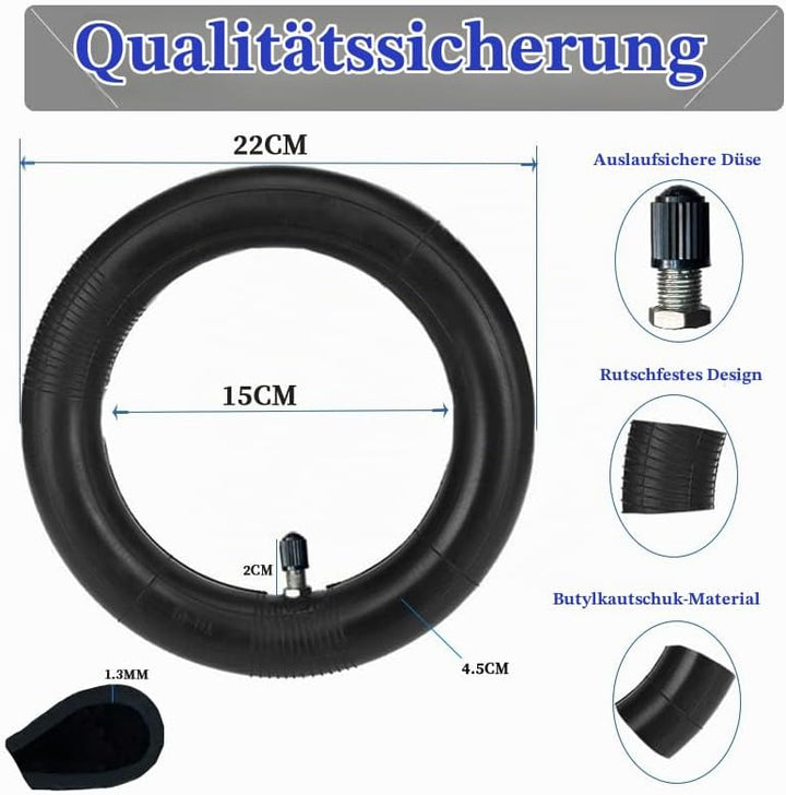 OUXI 4pcs E-Scooter-Reifen 8 1/2 Reifen mit 1 Reifen und 1 Schlauchpaket E-Scooter Ersatzschlauch +