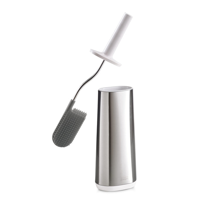 Joseph Joseph Flex - Hygienische Silikon-Toilettenbürste mit Halter, Anti-Tropf, Anti-Verstopfung Ko