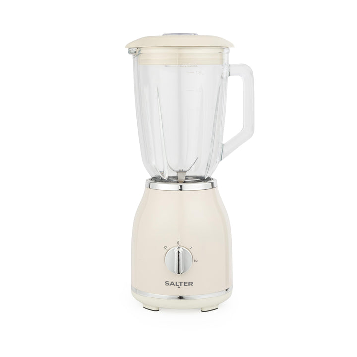 Salter Retro Cream Jug Blender - BPA-freier abnehmbarer 1,5-Liter-Glasbehälter, 2 Geschwindigkeiten
