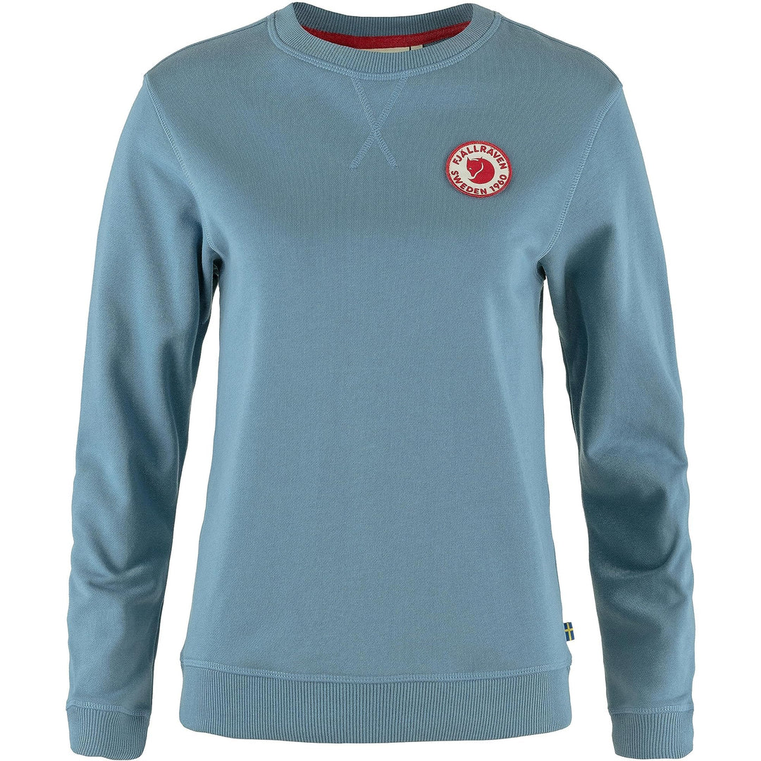 Fjällräven Damen 1960 Logo Badge Sweater W Sweatshirt XXS Dawn Blue, XXS Dawn Blue