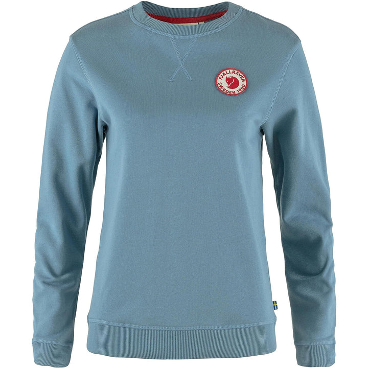 Fjällräven Damen 1960 Logo Badge Sweater W Sweatshirt XXS Dawn Blue, XXS Dawn Blue
