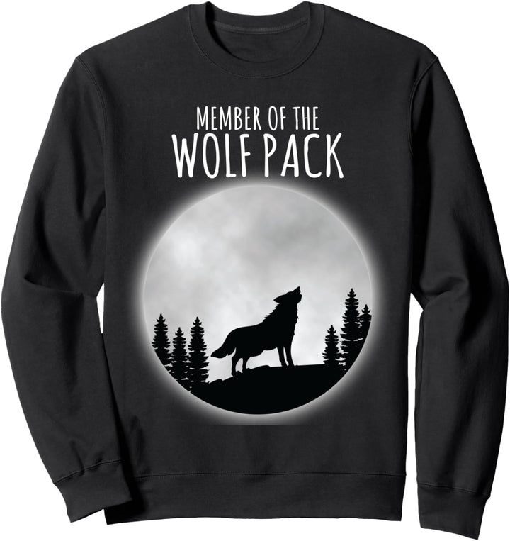 Wolf Design Gift Mitglied des Wolfsrudels Sweatshirt