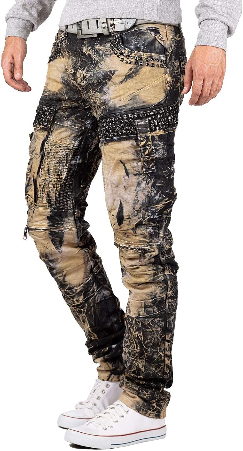 Cipo & Baxx Herren Jeans – Stylische Denim-Mode mit einzigartigem Design, Slim-Fit & Regular-Fit, Bi