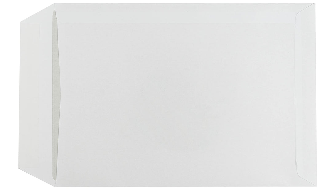 500 Versandtaschen, B5, 176 x 250 mm, haftklebend, ohne Fenster, 90g/qm, Weiss, Blanke Briefhüllen