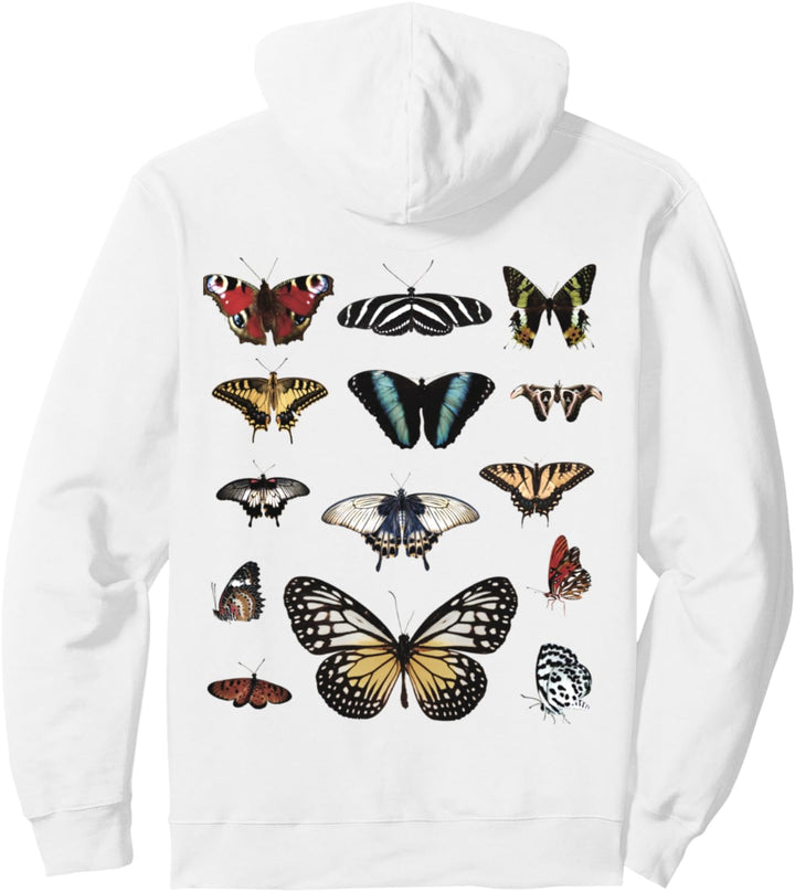 Vintage Schmetterlinge Motten Insekten Entomologie Entomologiker Pullover Hoodie