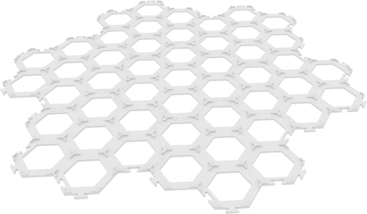 Feldherr 7er Set Plättchen Halter kompatibel mit Dorfromantik: Das Brettspiel Weiss, Weiss
