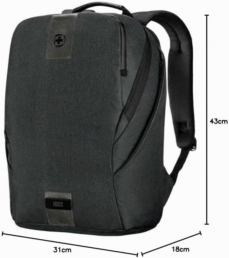 WENGER MX ECO Light Laptop-Rucksack mit Tabletfach, Notebook bis 16 Zoll, Tablet bis 10 Zoll, Organi