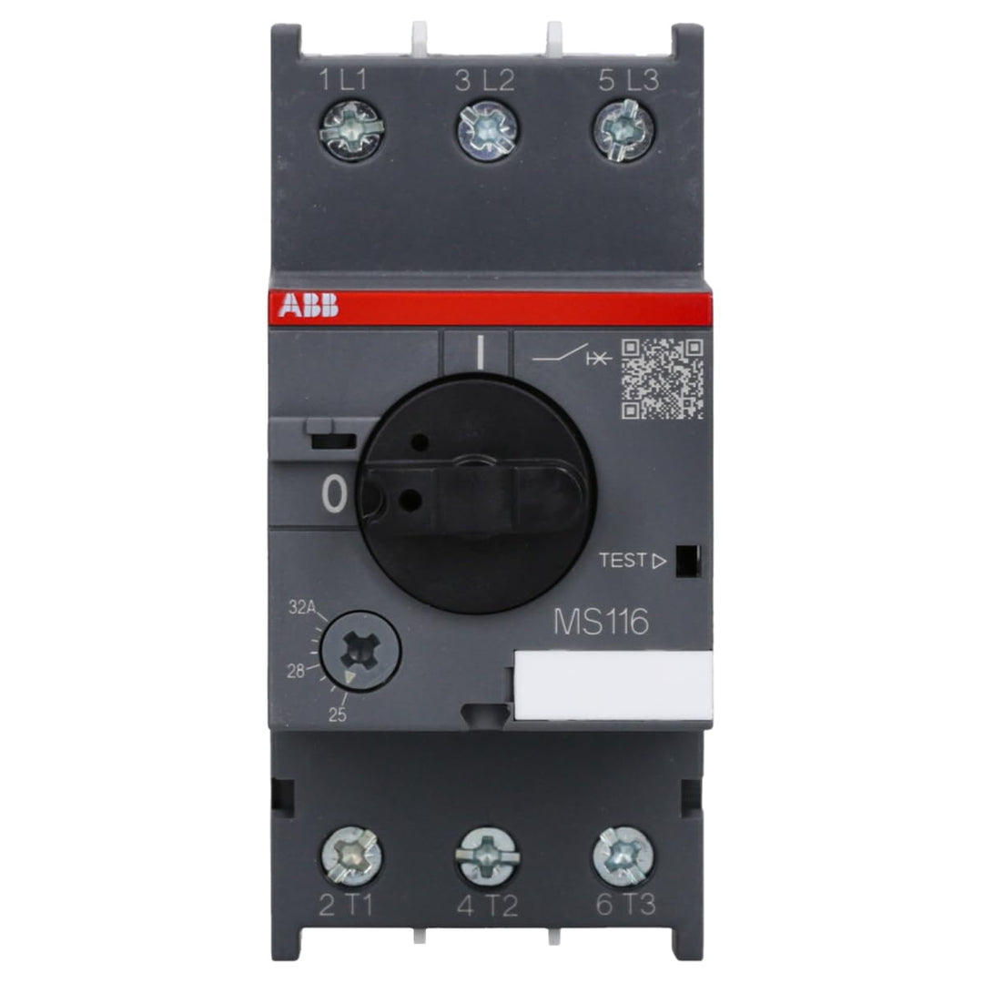 ABB MS116-32 1SAM250000R1015 Motorschutzschalter Auslöseklasse 10A, 25 32 A, Grau