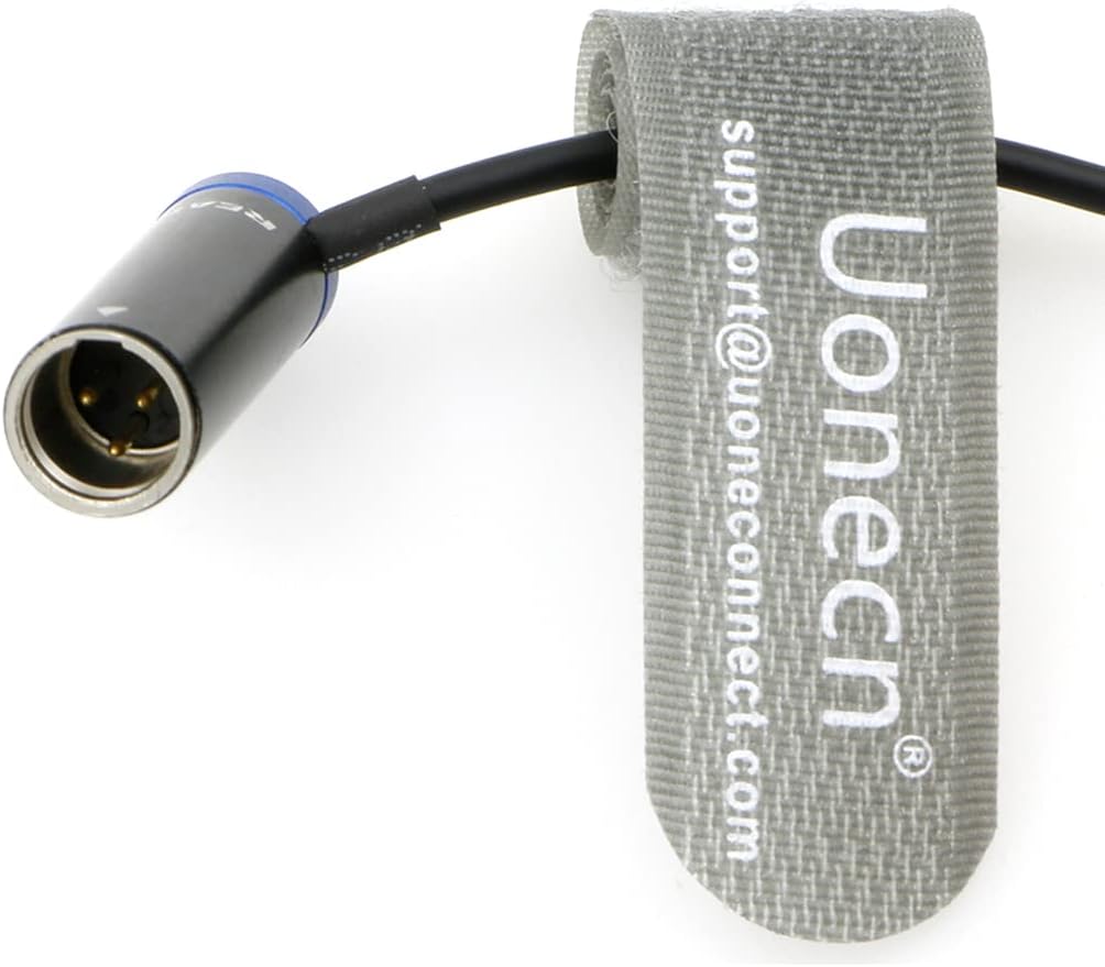 Uonecn Mini-XLR-3-Pin-Stecker auf Rechtwinklig Verriegelbares TRS-3,5-mm-Audiokabel mit Niedrigem Pr