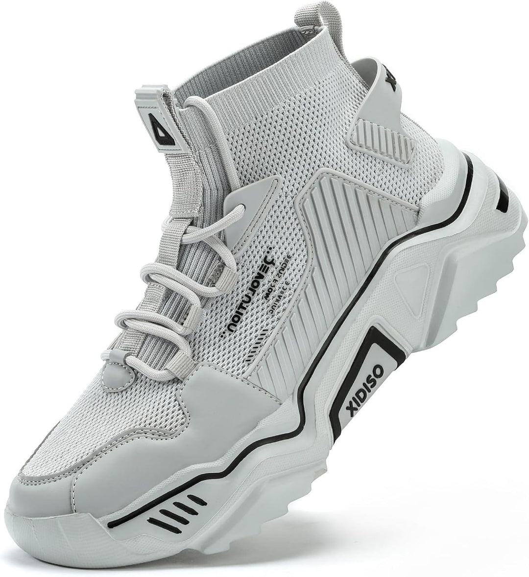 FUSHITON Herren Sportschuhe Turnschuhe Gym Leicht Hohe Schuhe Outdoor Fitnessschuhe Freizeitschuhe S