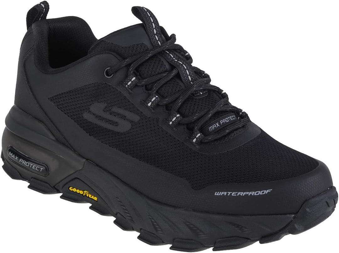 Skechers Unisex Max Protect Fast Track Sneakers 39 EU Black Synthetic Mesh Trim, 39 EU Black Synthet