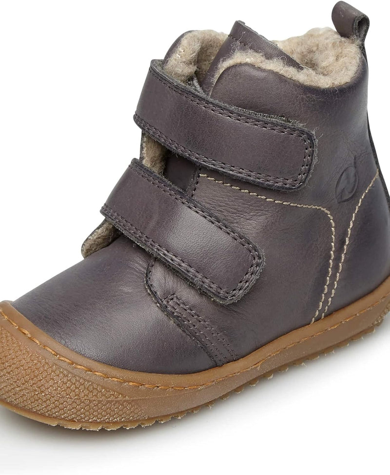 Naturino BUBBLE VL-Stiefeletten aus gefüttertem Nappaleder 23 EU Anthrazit, 23 EU Anthrazit