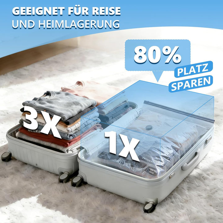 Accenter Vakuumbeutel für Kleidung Reise mit Elektrischer Pumpe, Kleine Vakuumbeutel dienen als prak