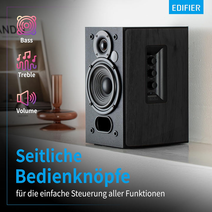 EDIFIER Studio R1380DB 2.0 Regallautsprecher-System (42 Watt) mit Bluetooth 5.1 (aptX). Infrarot-Fer