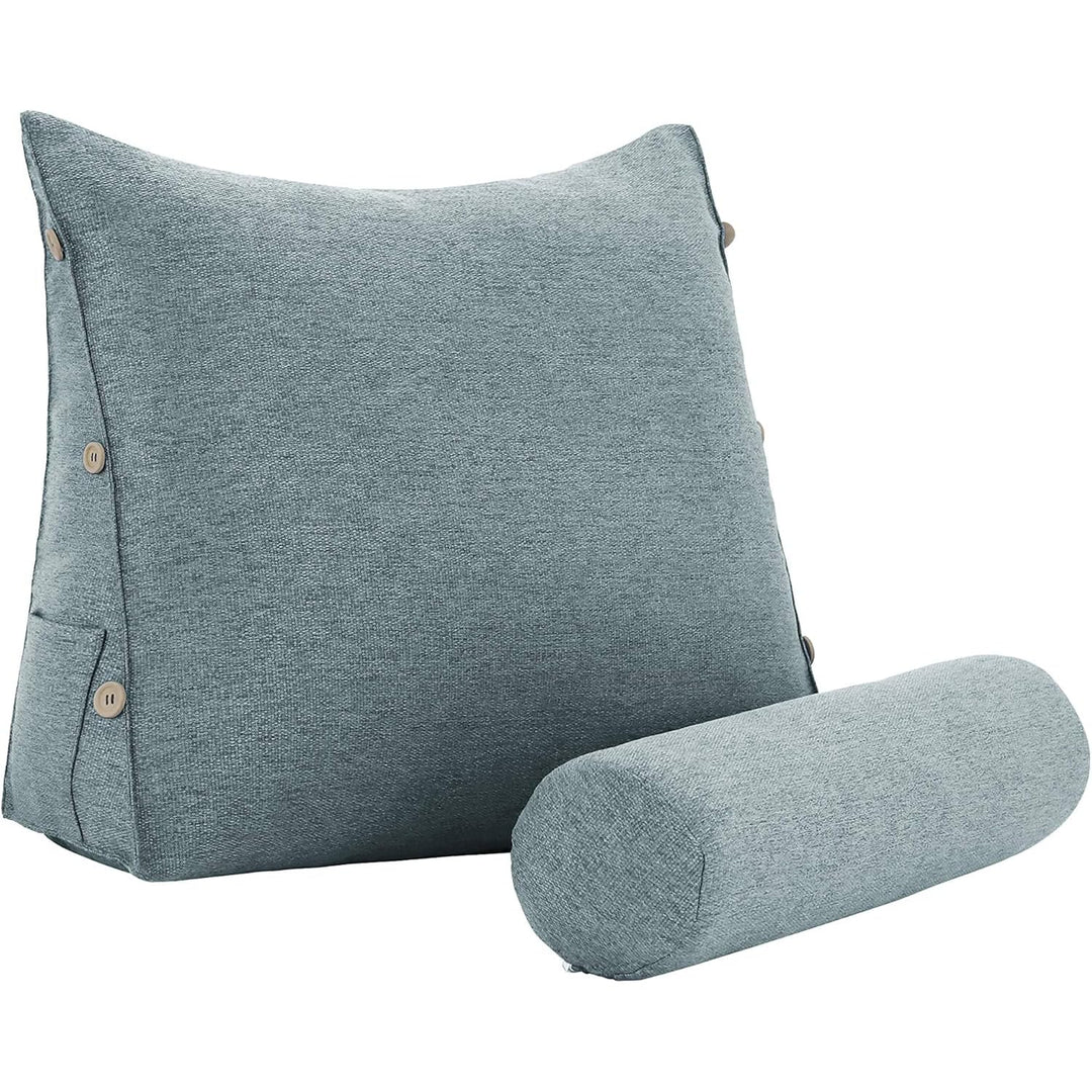 Lesekissen für Bett &amp; Sofa – Ergonomisches Rücken- und Lendenstützkissen mit Stützwinkel, Keilkissen