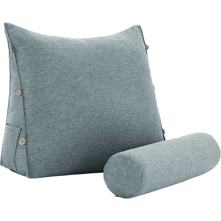 Lesekissen für Bett &amp; Sofa – Ergonomisches Rücken- und Lendenstützkissen mit Stützwinkel, Keilkissen