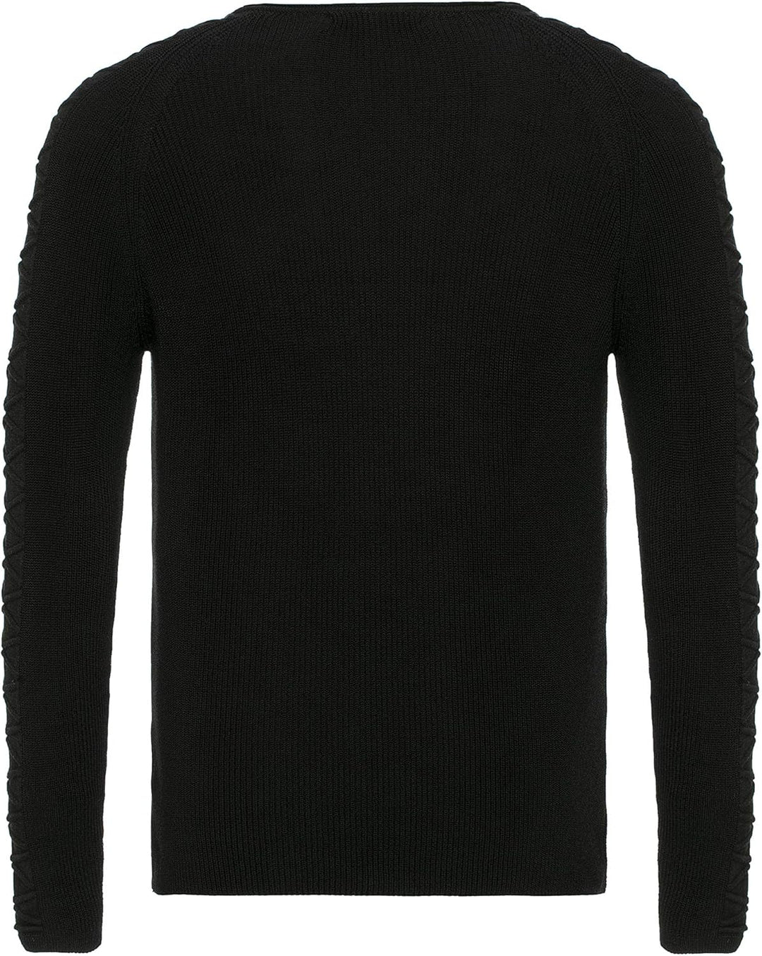 Red Bridge Herren Strickpullover Pullover Slim-Fit Cross Lines XL Schwarz, XL Schwarz