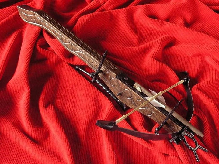 Dekorative Holzarmbrust XV. Jahrhundert AG0F.01 Ritterarmbrust Mittelalterliche Armbrust für histori