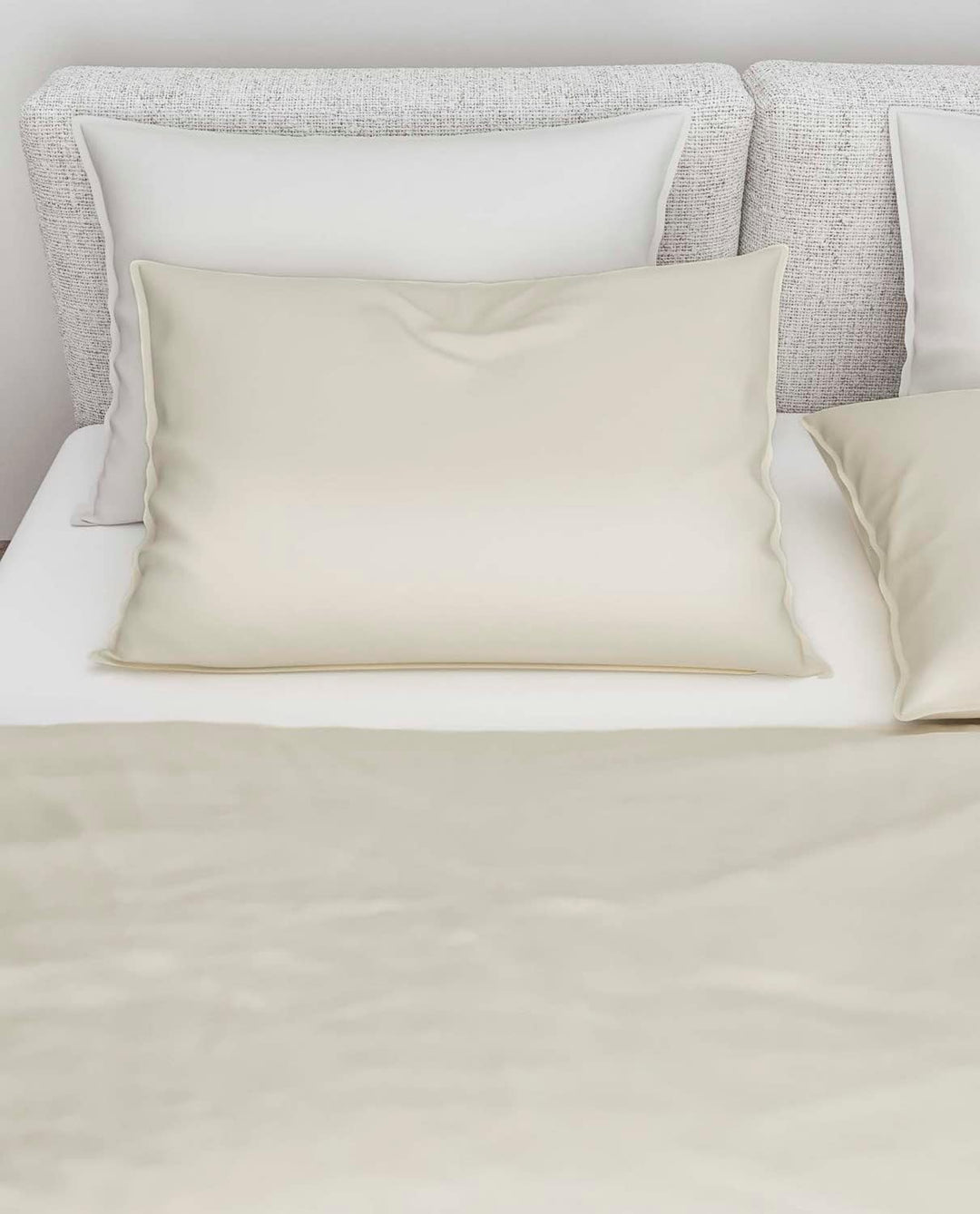 ZO! HOME Bettwäsche Satinado 200x220 100% Baumwolle Mako-Satin Off-White